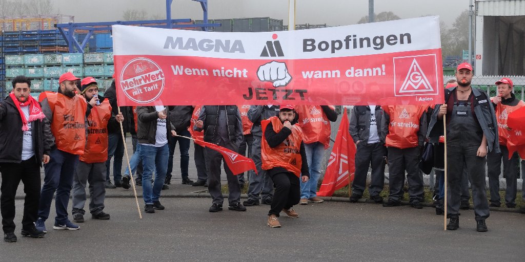 Erfolgreicher Warnstreik Bei Magna Ihv Ig Metall len