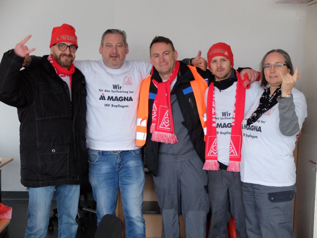 Erfolgreicher Warnstreik Bei Magna Ihv Ig Metall len