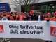 Warnstreik fuer Flaechentarifvertrag bei Magna IHV in Bopfingen